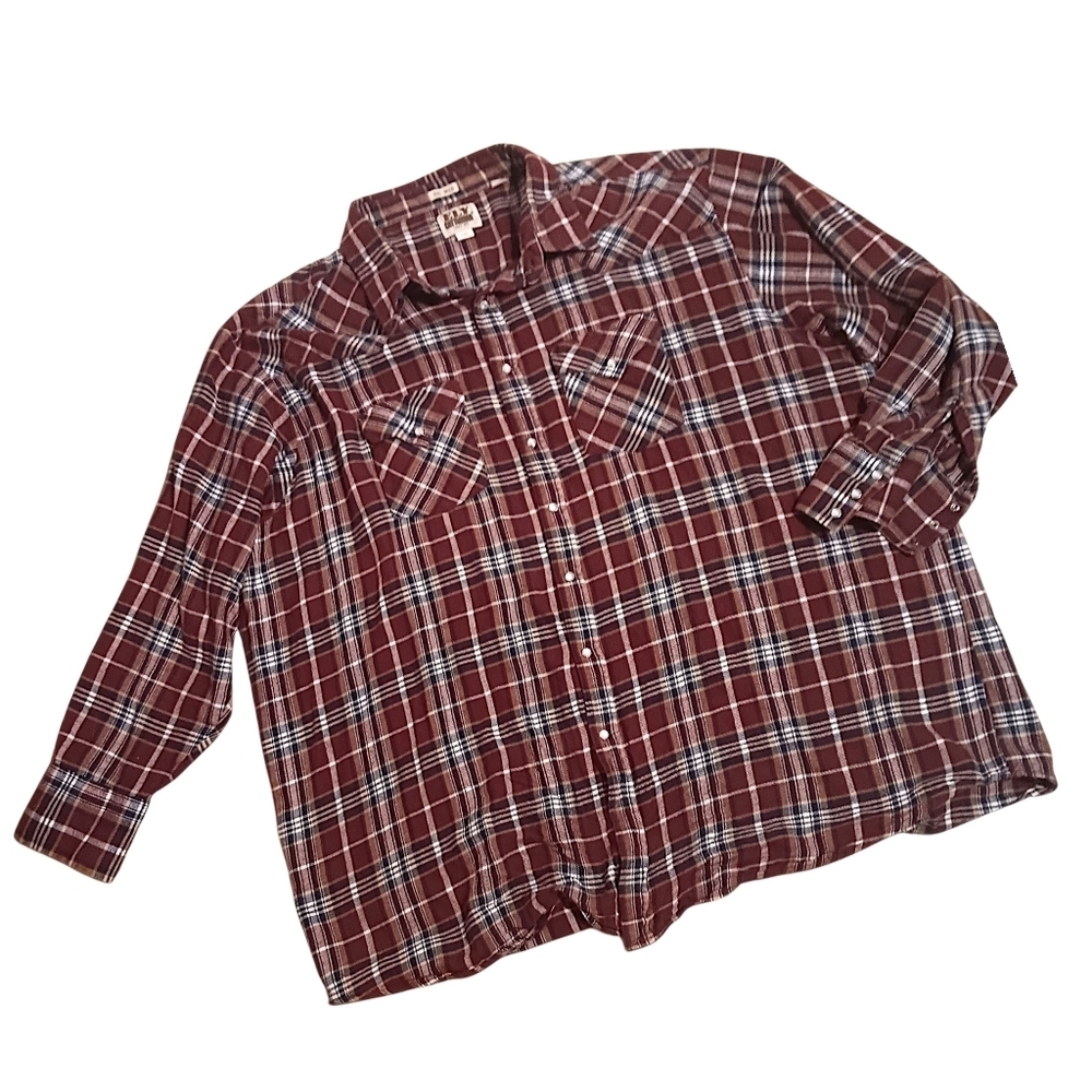 Ely Cattleman Big Man Plaid Shirt 3XL